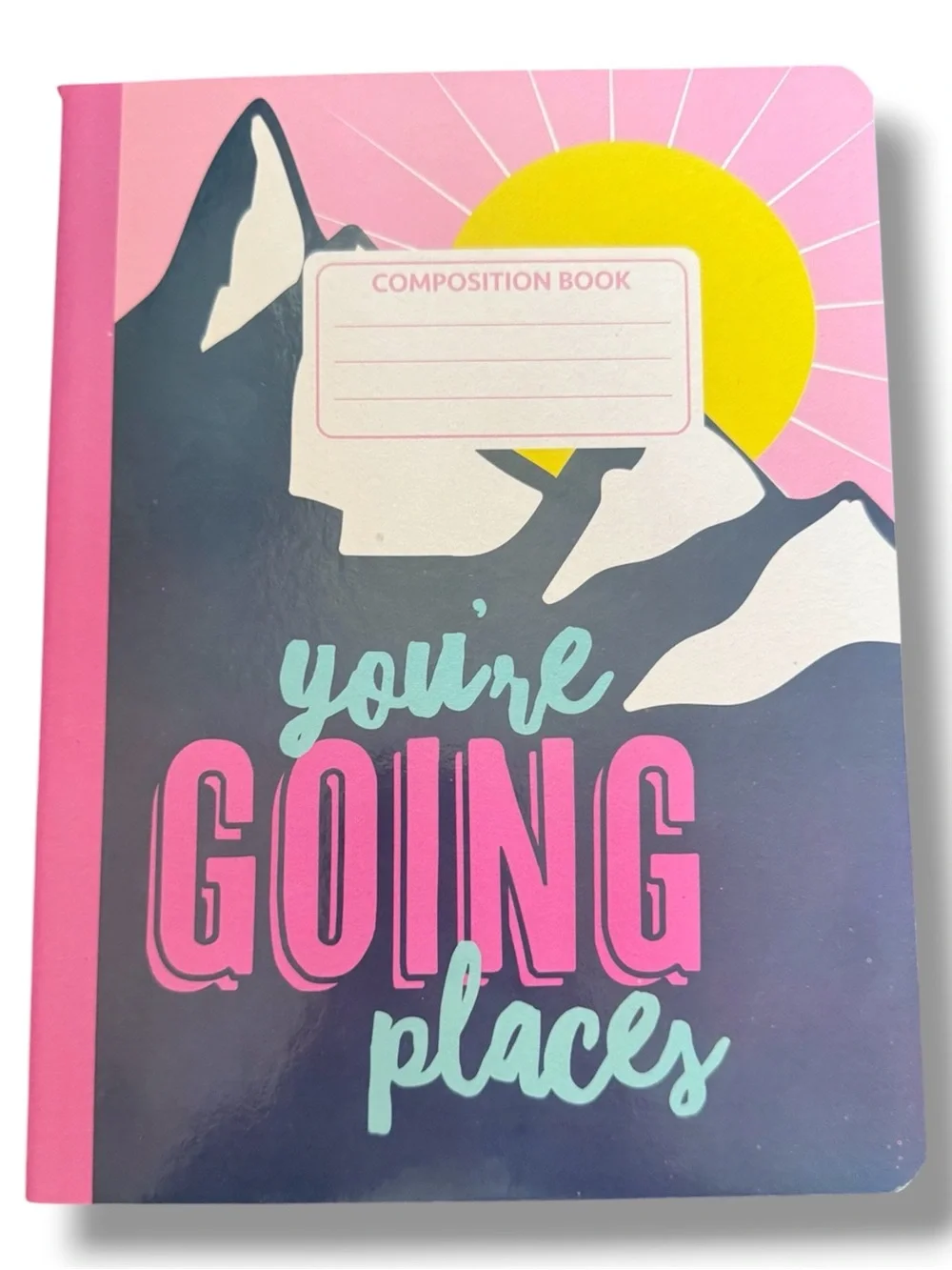 Composition Book Notebook - Teal and Pink Motivational Covers
